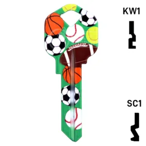 Happy Keys- Sports Key (Choose Keyway)