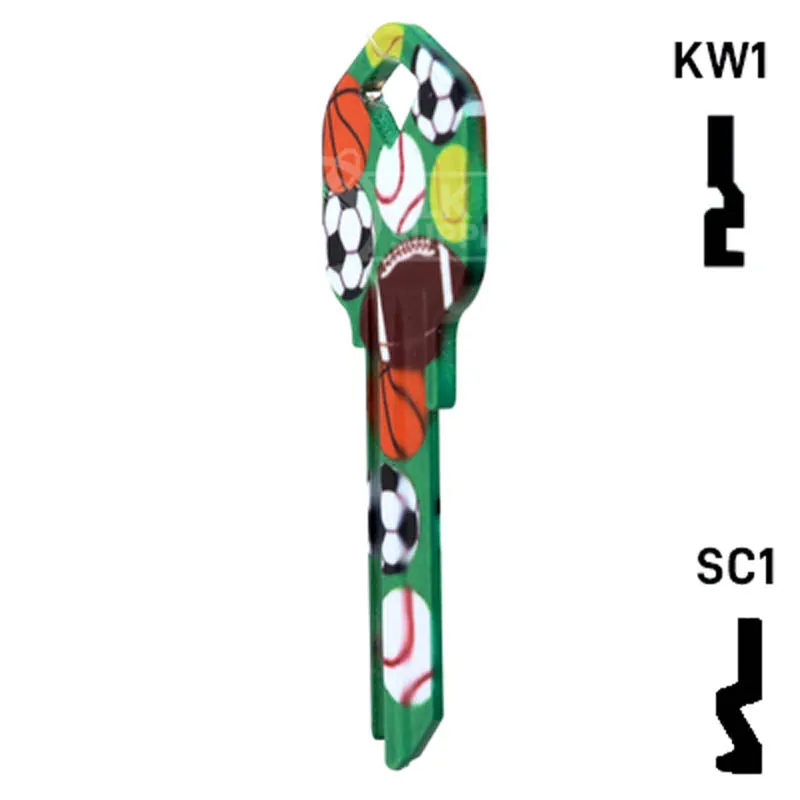 Happy Keys- Sports Key (Choose Keyway)