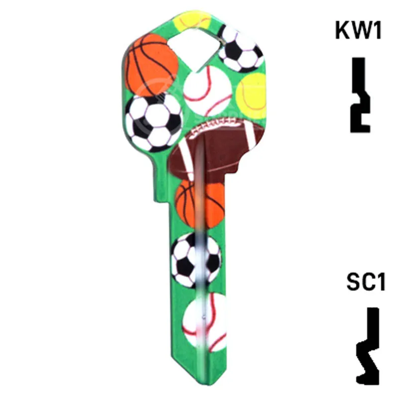 Happy Keys- Sports Key (Choose Keyway)