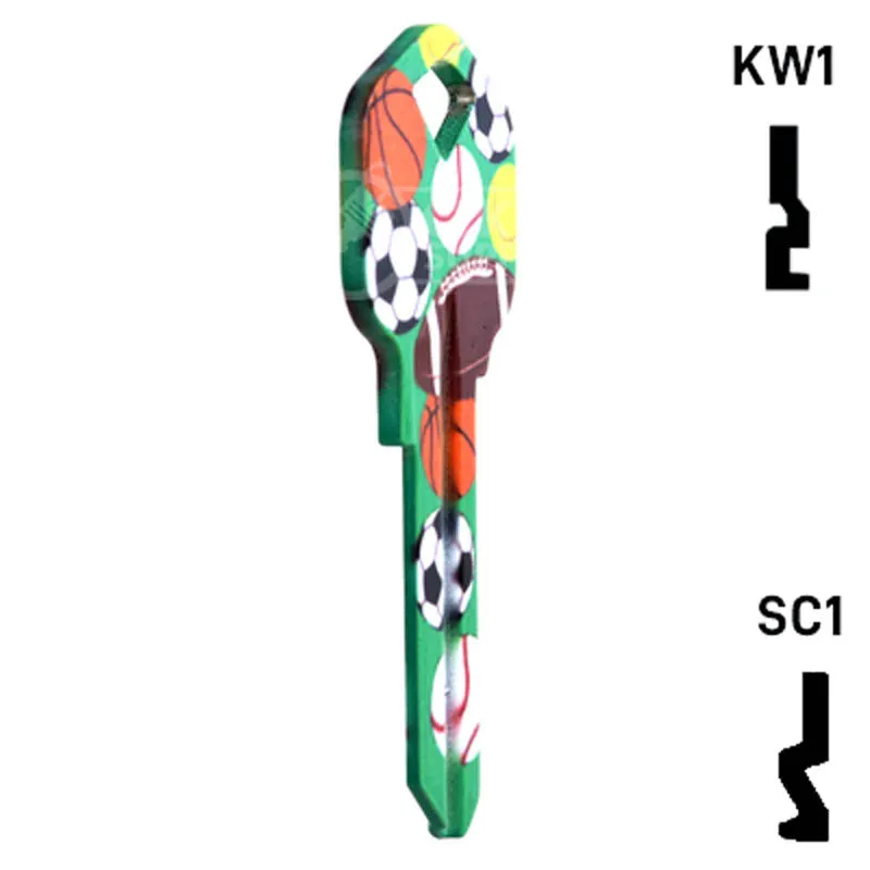 Happy Keys- Sports Key (Choose Keyway)