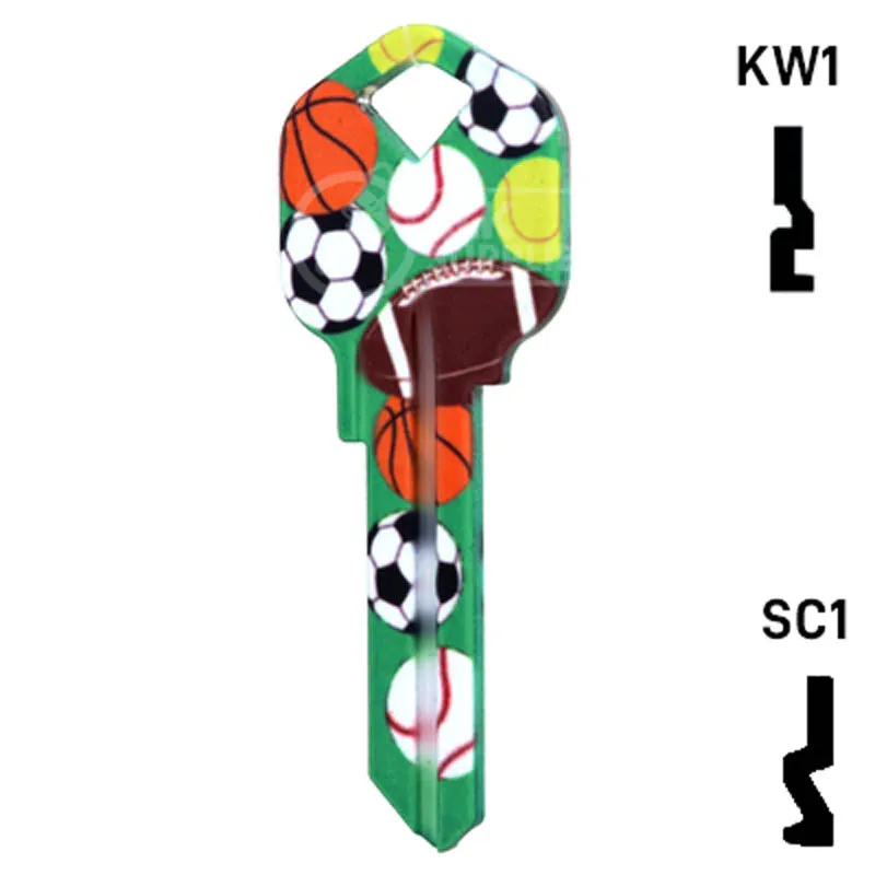 Happy Keys- Sports Key (Choose Keyway)