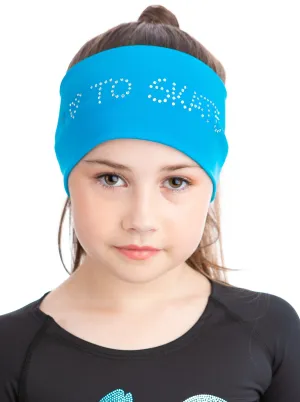 Headband LOVE TO SKATE - Blue