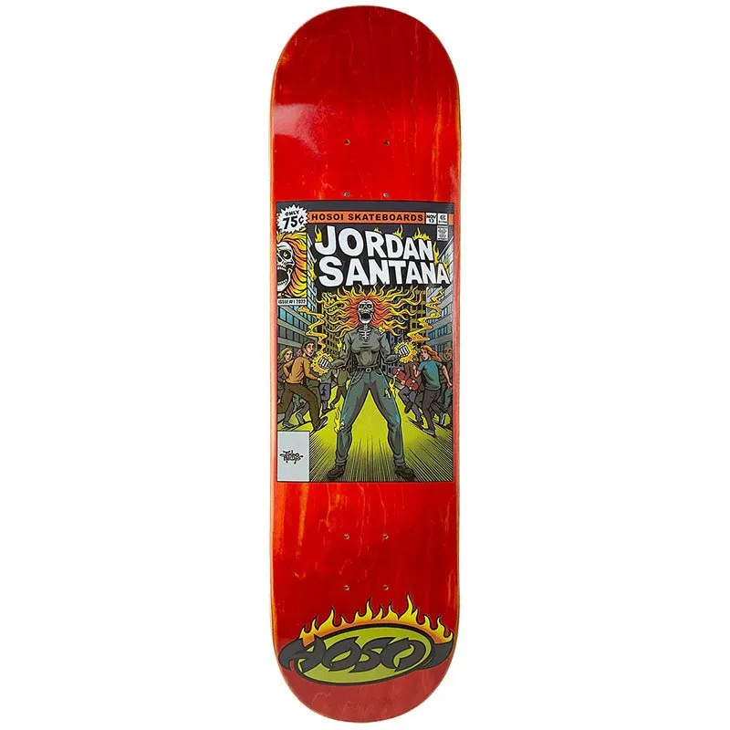 Hosoi 8.25" Jordan Santana Pro Model Red Stain Skateboard Deck