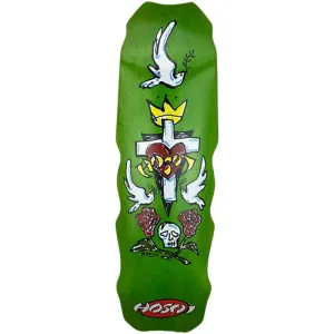 Hosoi 9.5" x 32.25" Hammerhead Hybrid (GREEN STAIN) Skateboard Deck