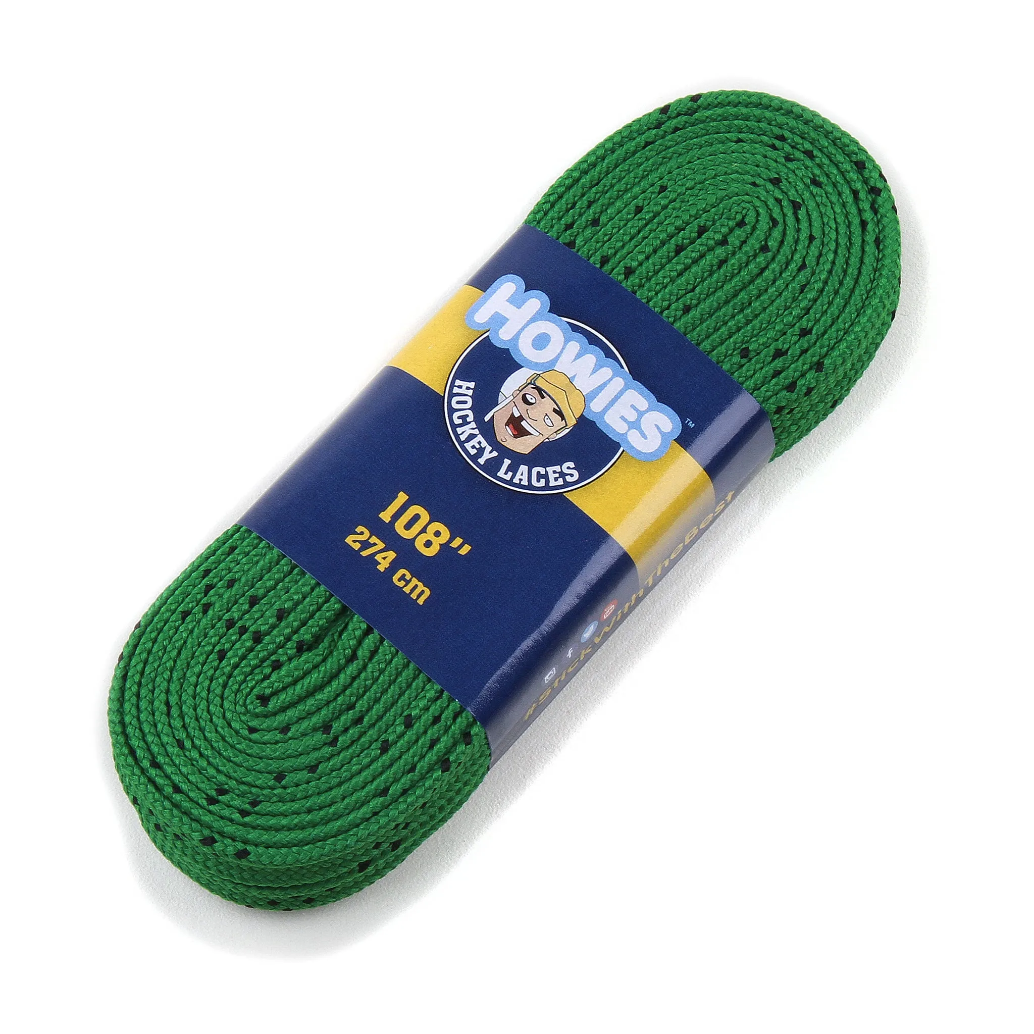 Howies Green Cloth Hockey Skate Laces