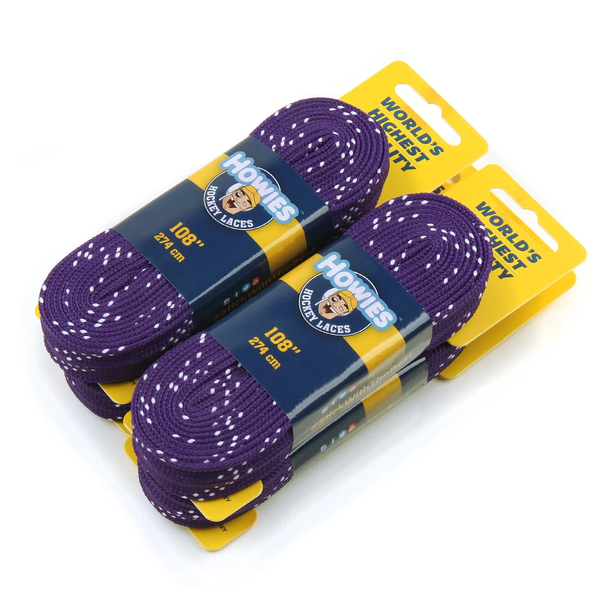 Howies Purple Cloth Hockey Skate Laces