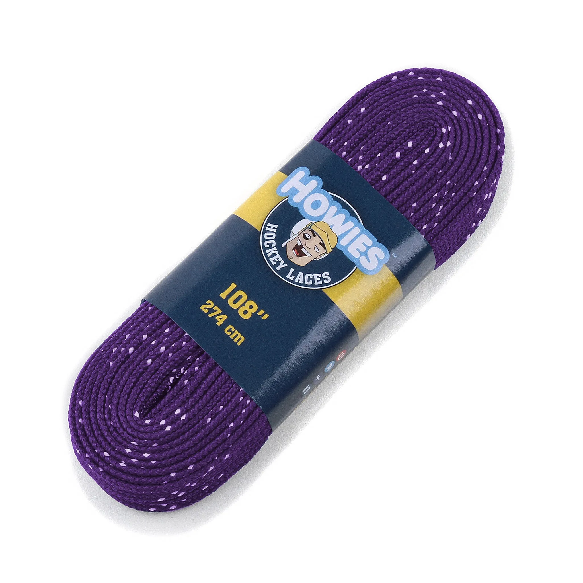 Howies Purple Cloth Hockey Skate Laces