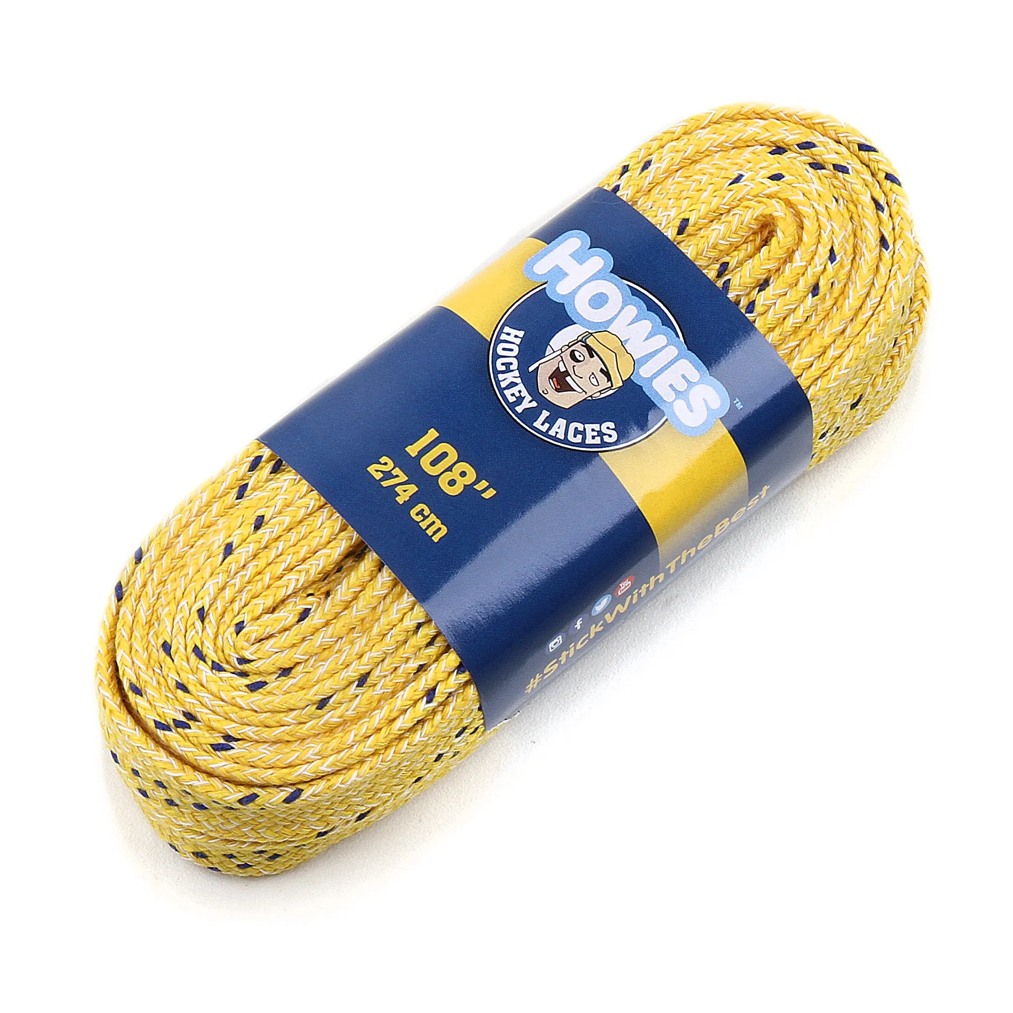 Howies Yellow Cloth Hockey Skate Laces