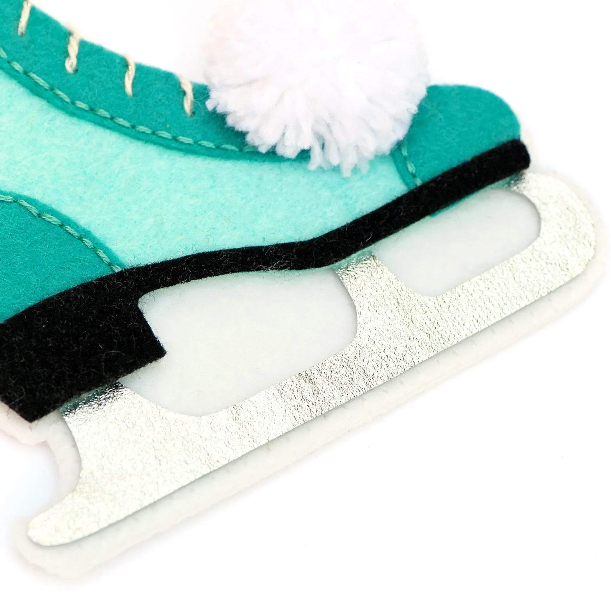 Ice Skate Wool Felt Ornament PDF Pattern