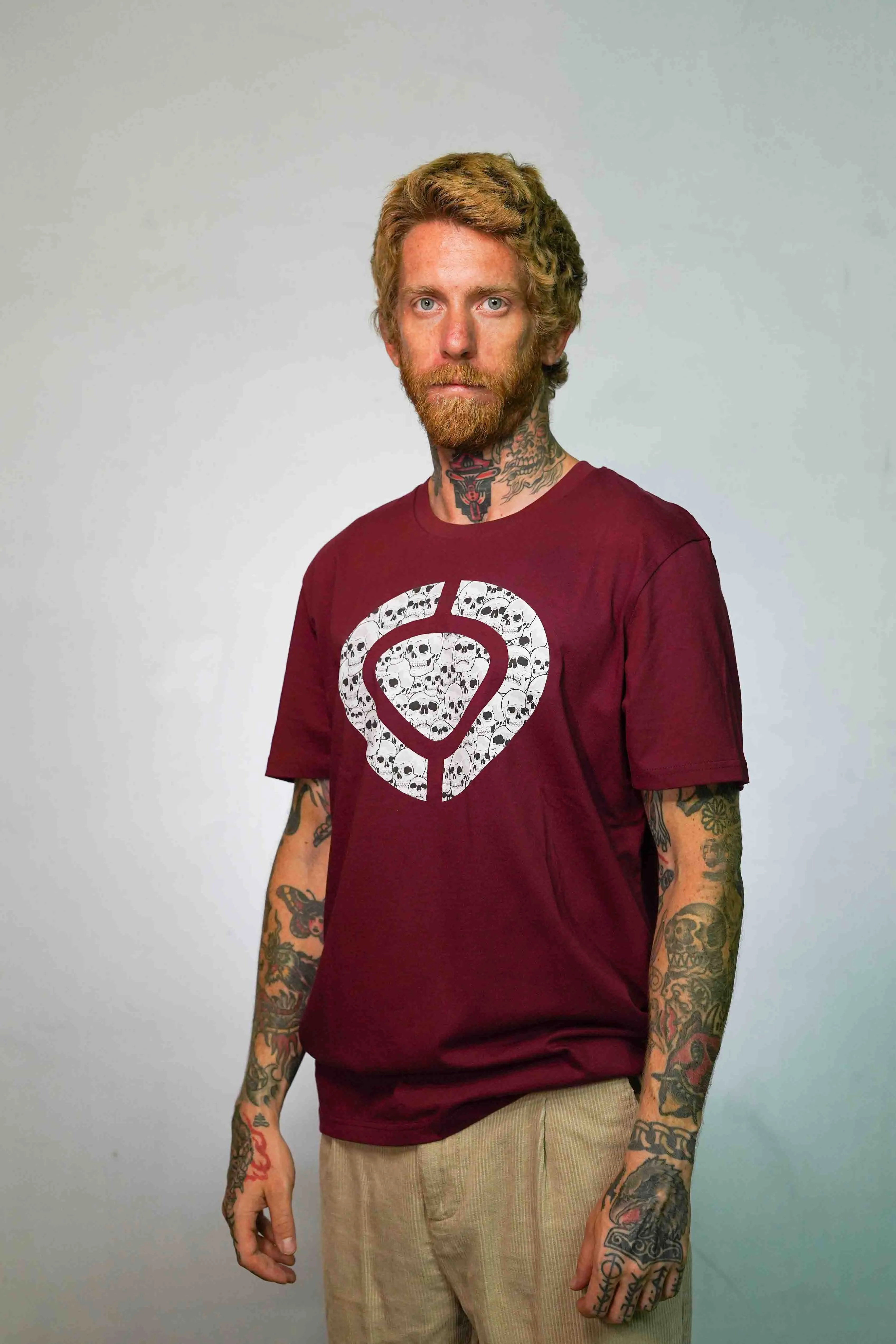 ICON SKULL T-Shirt - Maroon