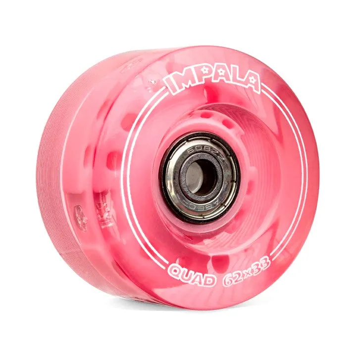 Impala Red Light Up Wheels With Bearings 82A - 4 Pack