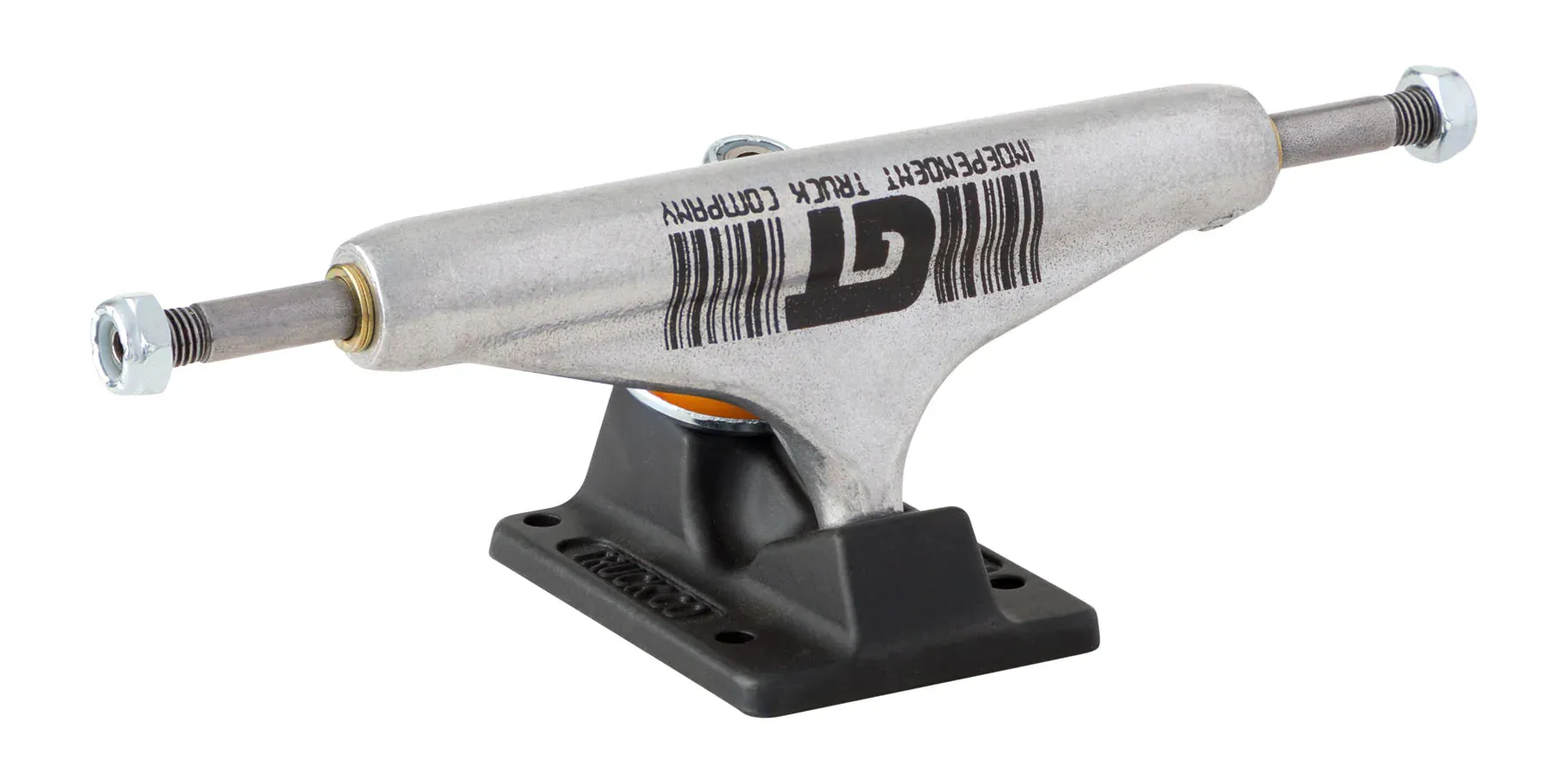 Independent Stage 11 Hollow Grant Taylor Barcode Standard Trucks - Silver/Black