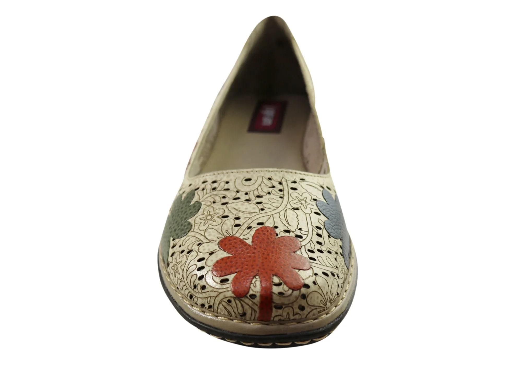 J Gean Poppy Womens Comfortable Leather Shoes Made In Brazil