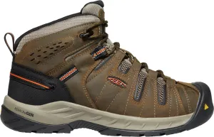 'Keen Utility' Men's Flint II Mid EH Soft Toe - Cascade Brown / Burnt Ochre