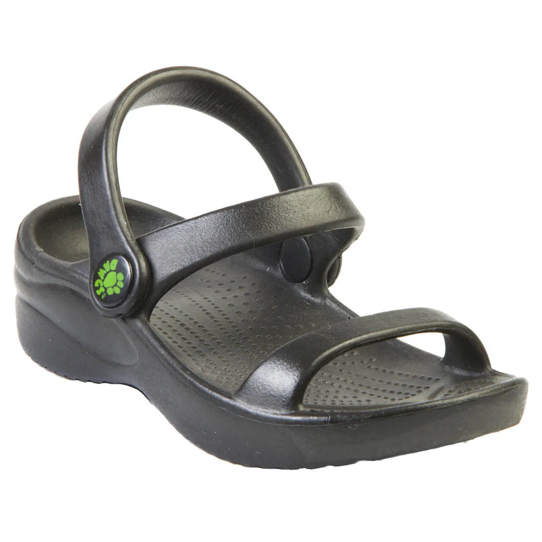 Kids' 3-Strap Sandals - Black