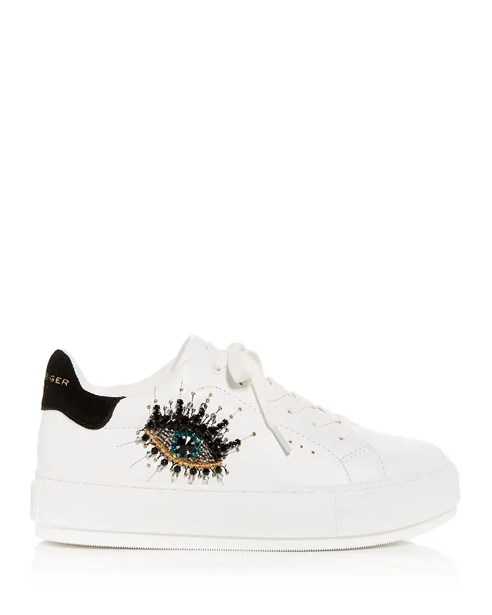 KURT GEIGER LONDON Women's Laney Eye Platform Low Top Sneakers