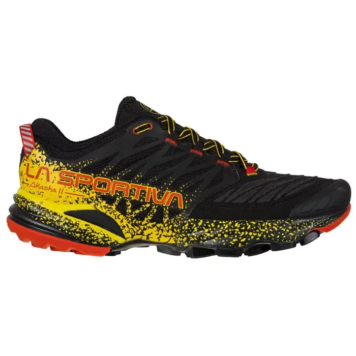 La Sportiva Akasha II Mens Trail Running Shoe - Black/Yellow