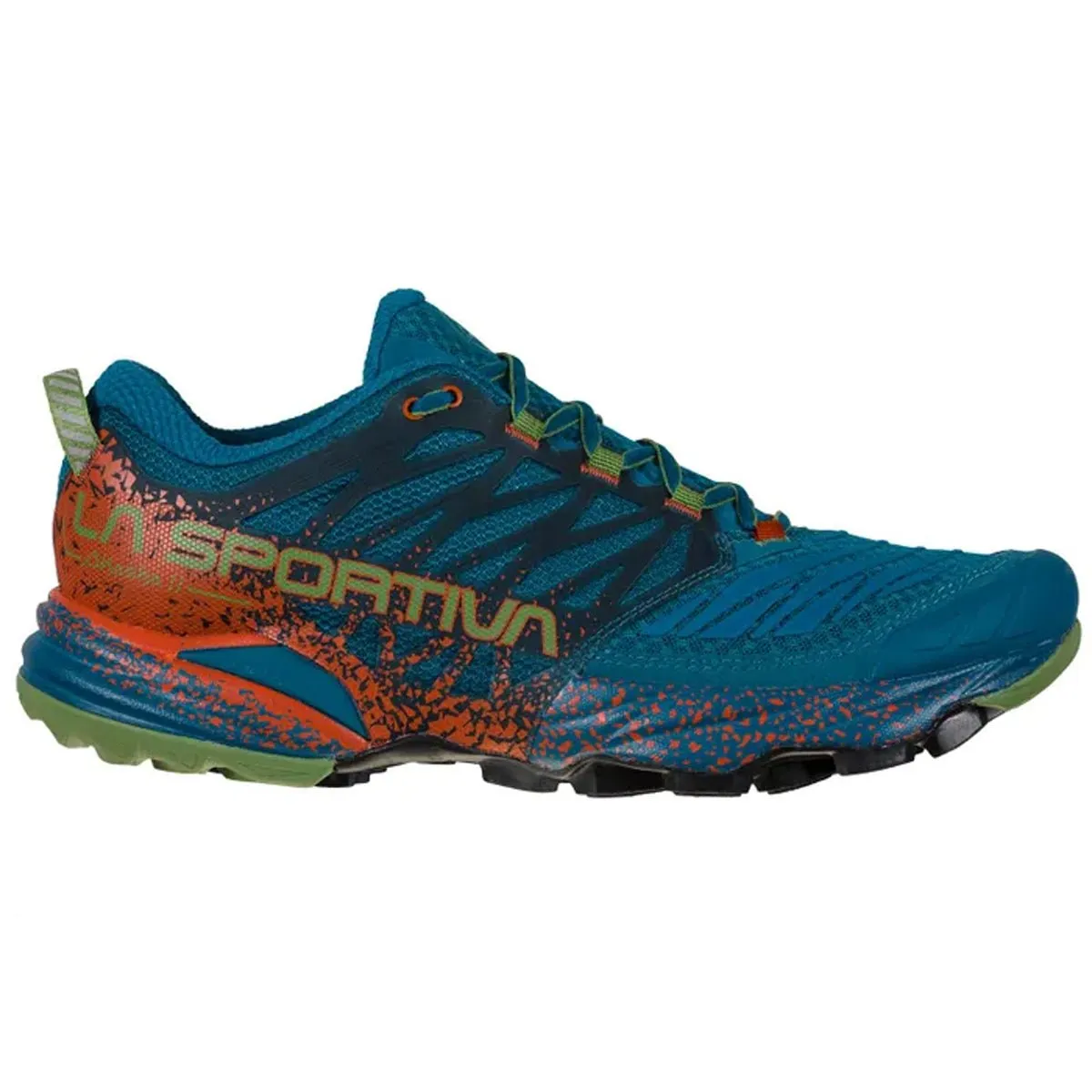 La Sportiva Akasha II Mens Trail Running Shoe - Space Blue/Kale