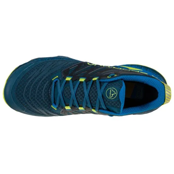 La Sportiva Akasha II Mens Trail Running Shoe - Storm Blue/Lime Punch