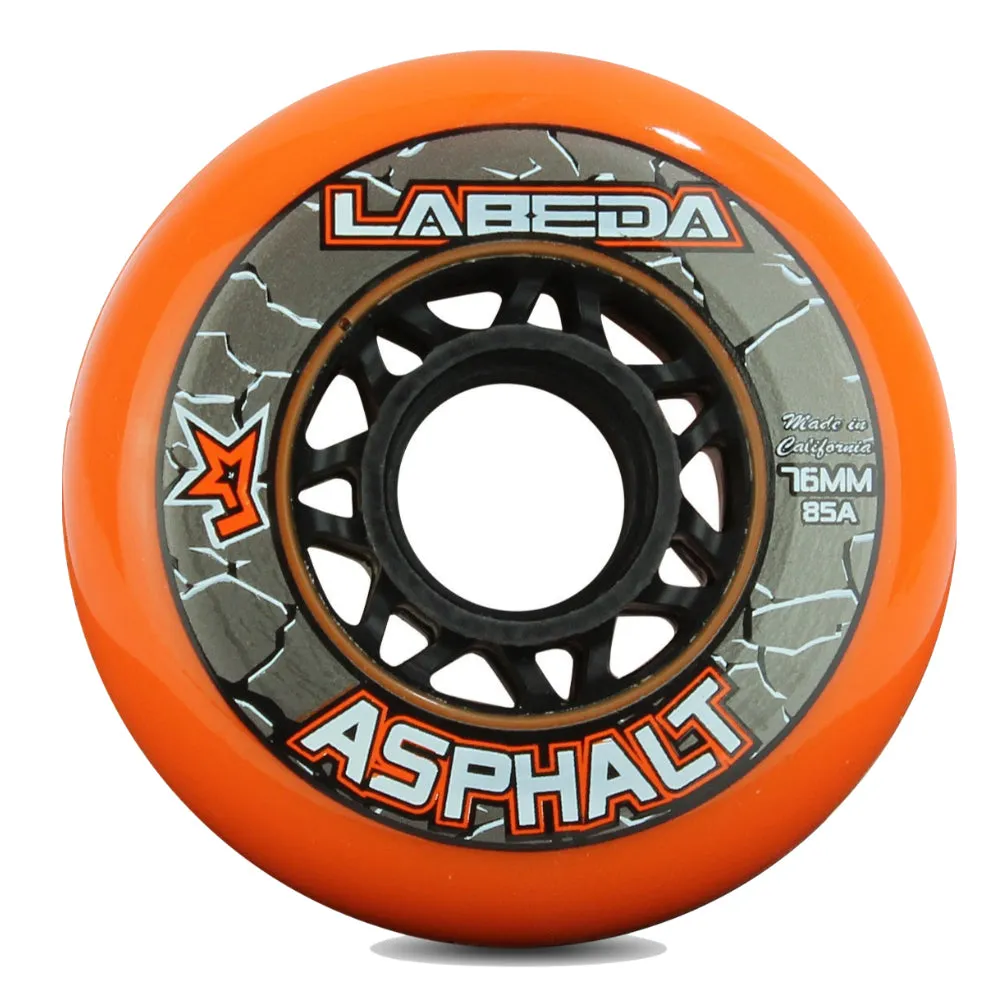 Labeda Gripper Asphalt Inline Hockey Skate Wheels - 4 Pack