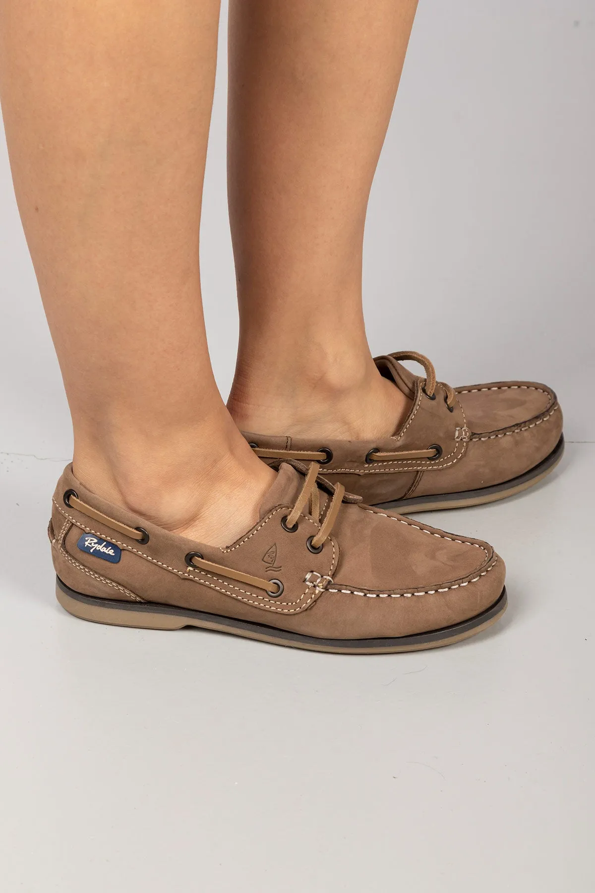 Ladies Leather Deck Shoes - Cayton II