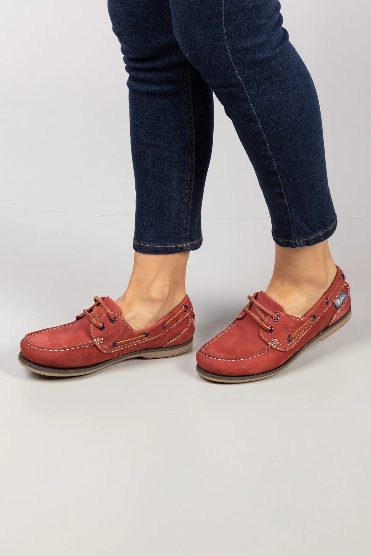 Ladies Leather Deck Shoes - Cayton II