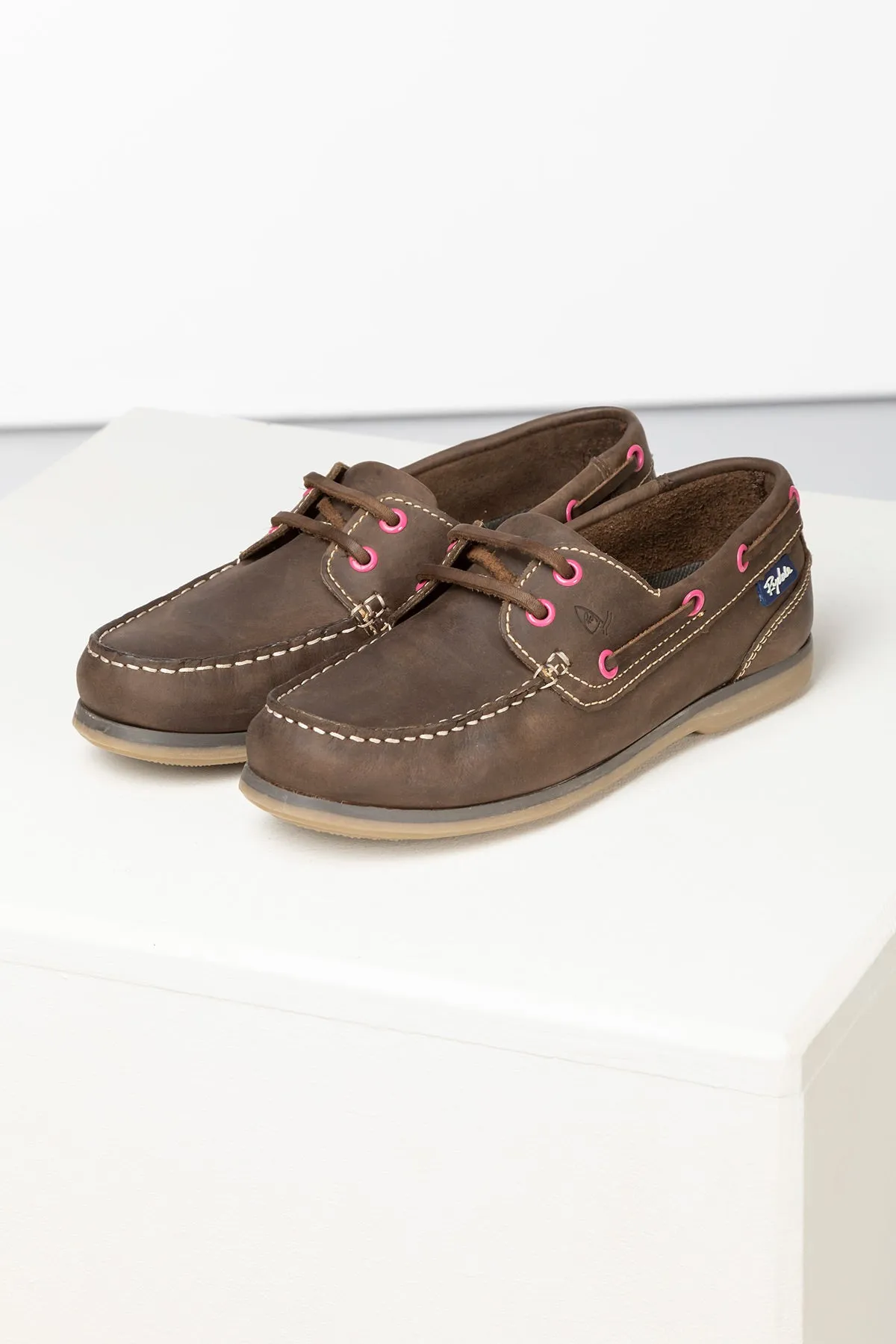 Ladies Leather Deck Shoes - Cayton II