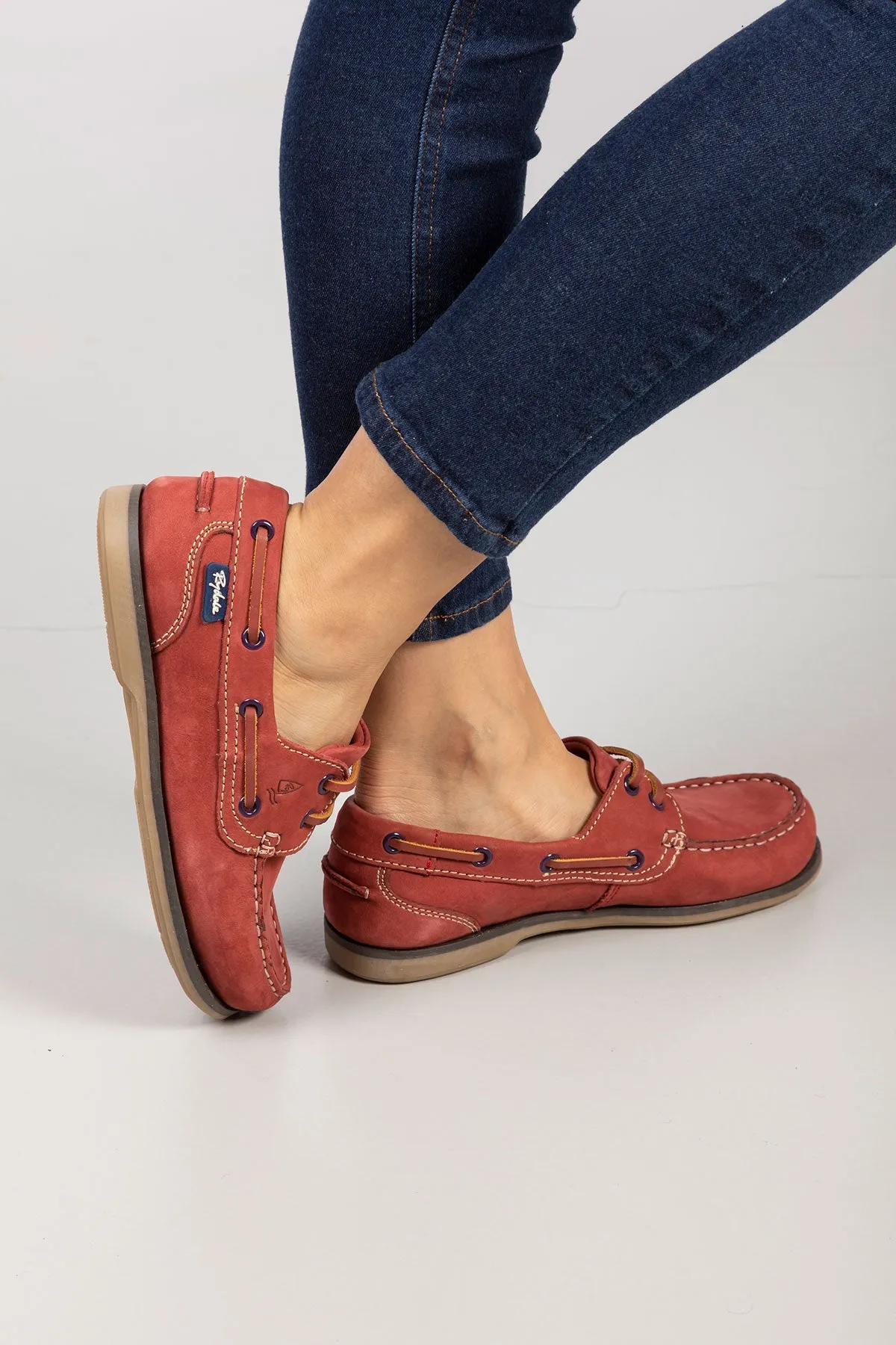 Ladies Leather Deck Shoes - Cayton II