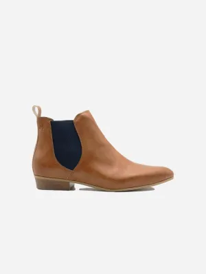 Laika Women's Grape Leather Vegan Ankle Boots | Camel