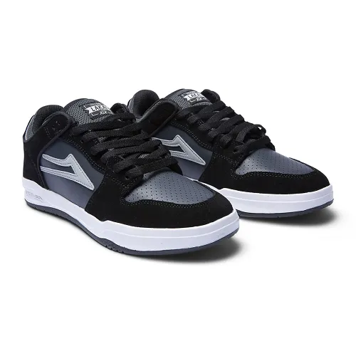 Lakai Shoes Telford Low Black Grey Suede