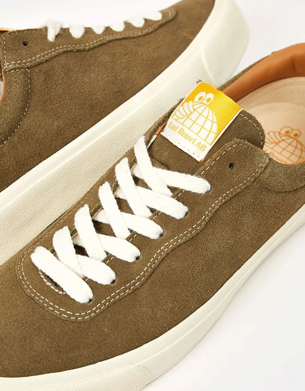 Last Resort AB VM001 Suede Lo Skate Shoes - Dusty Green/White