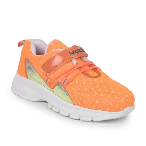 Leap7x Casual Shoes For Kids (Orange) JEEVA-09 By Liberty