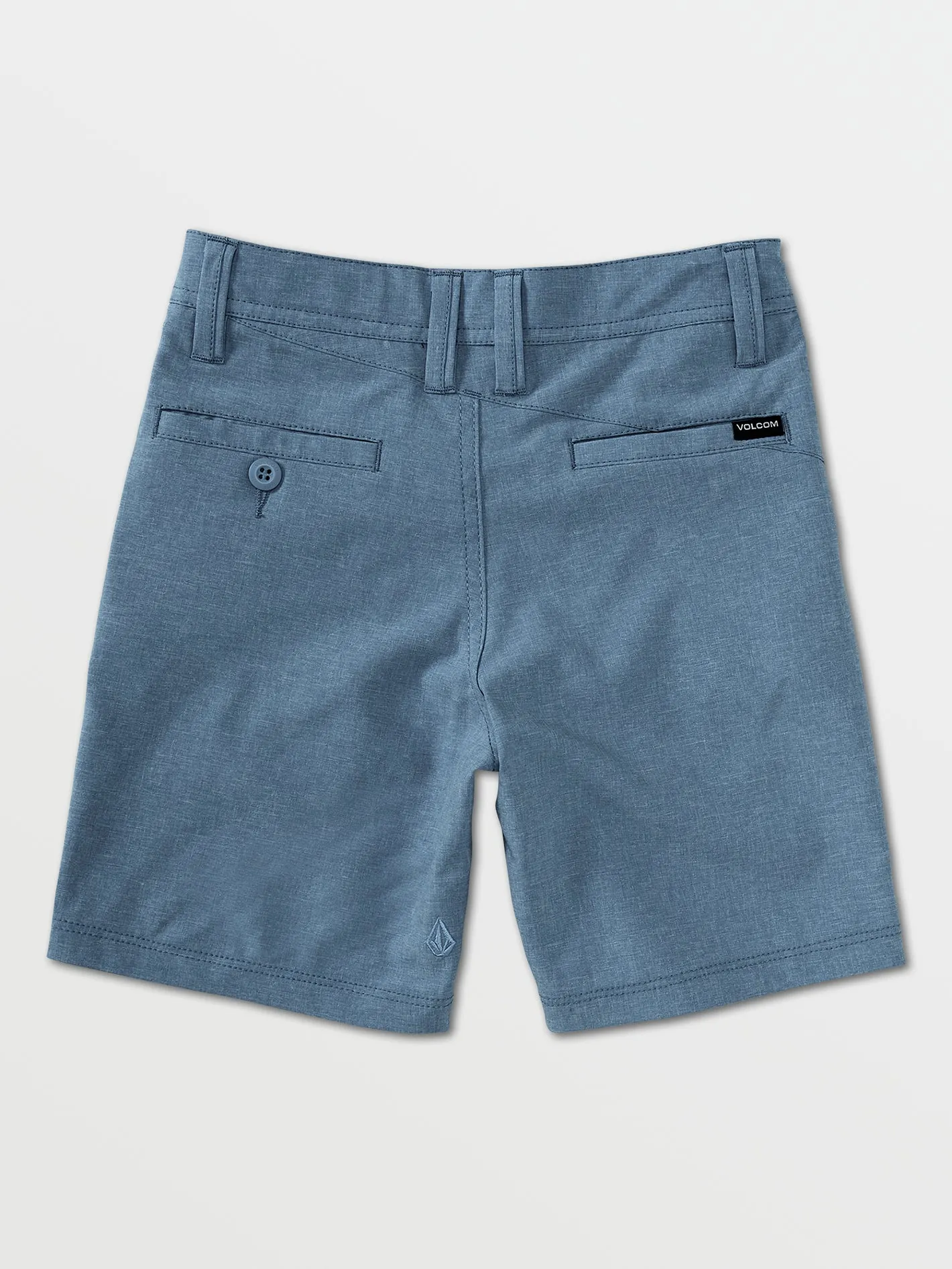 Little Boys Frickin Surf N' Turf Static Shorts - Smokey Blue