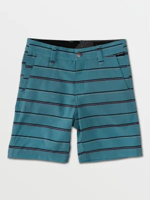 Little Boys Frickin Surf N' Turf Static Shorts - Storm Blue