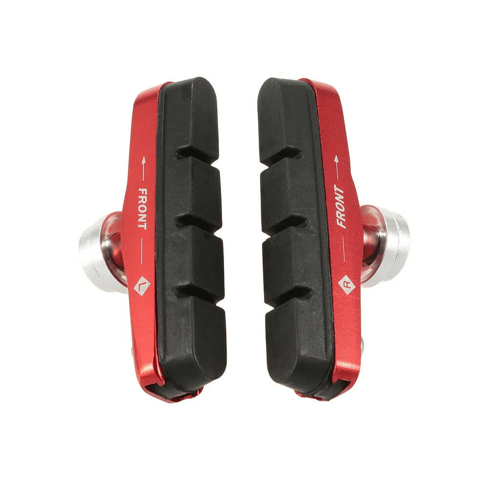 Lixada 55mm Road Bicycle Cycling Bike Brake Holder Shoes Rubber Pads Blocks