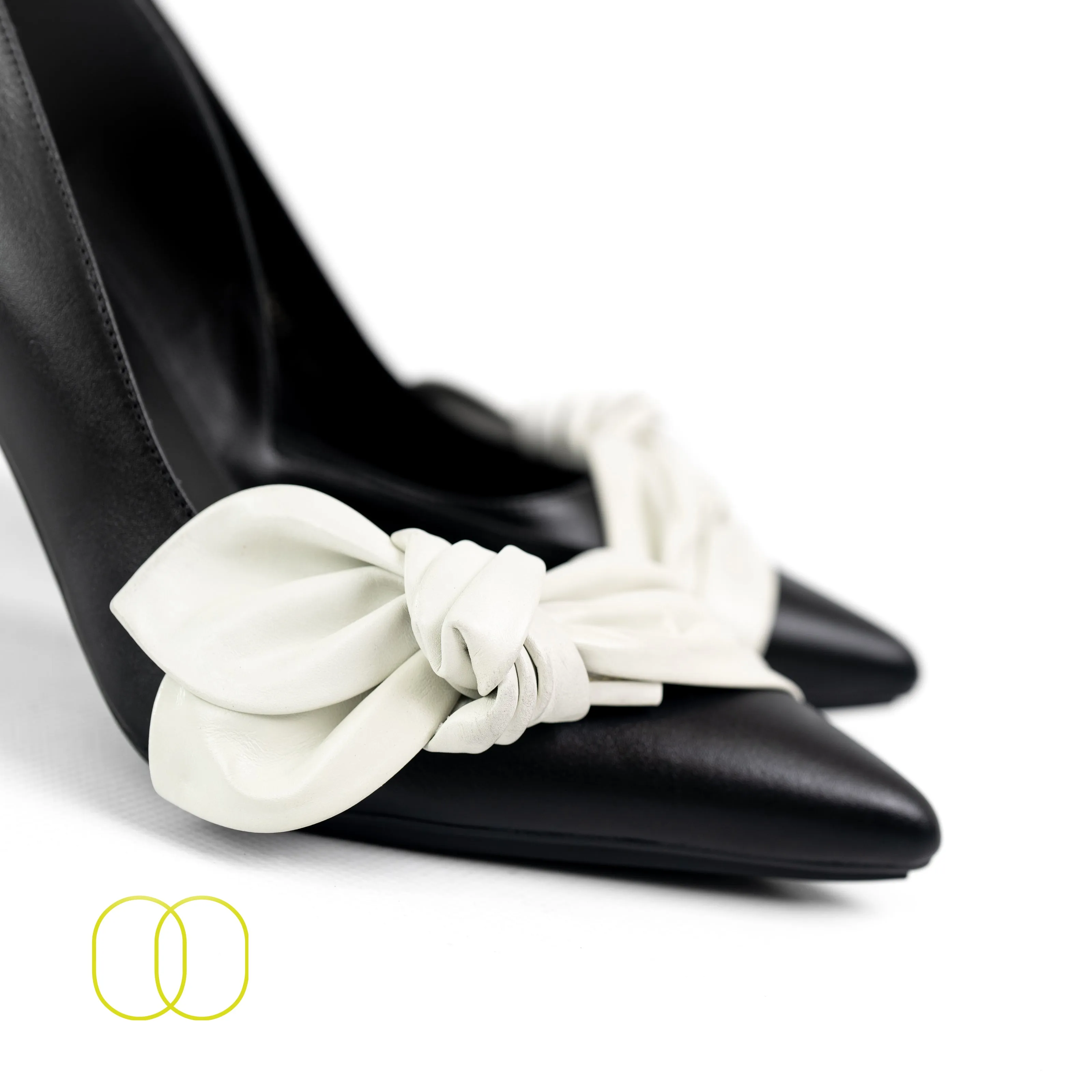 LODI Riler Black Court Shoes with Bow Detail