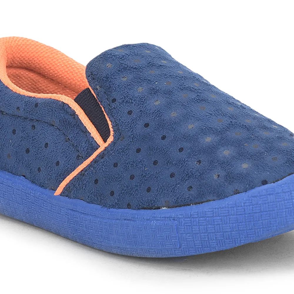 Lucy & Luke (Blue) Casual Non Lacing Shoes For Kids BASTIAN-3M By Liberty