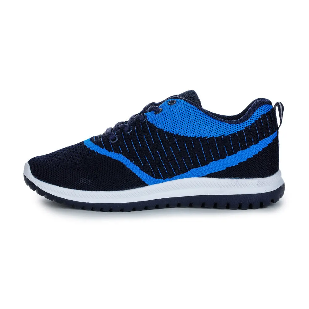 Lucy & Luke Lacing Blue Sports Running Shoes For Kids JAMIE-7 By Liberty