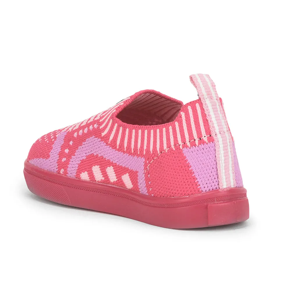 Lucy & Luke (Pink) Casual Non Lacing Shoes For Kids MINT-5 By Liberty