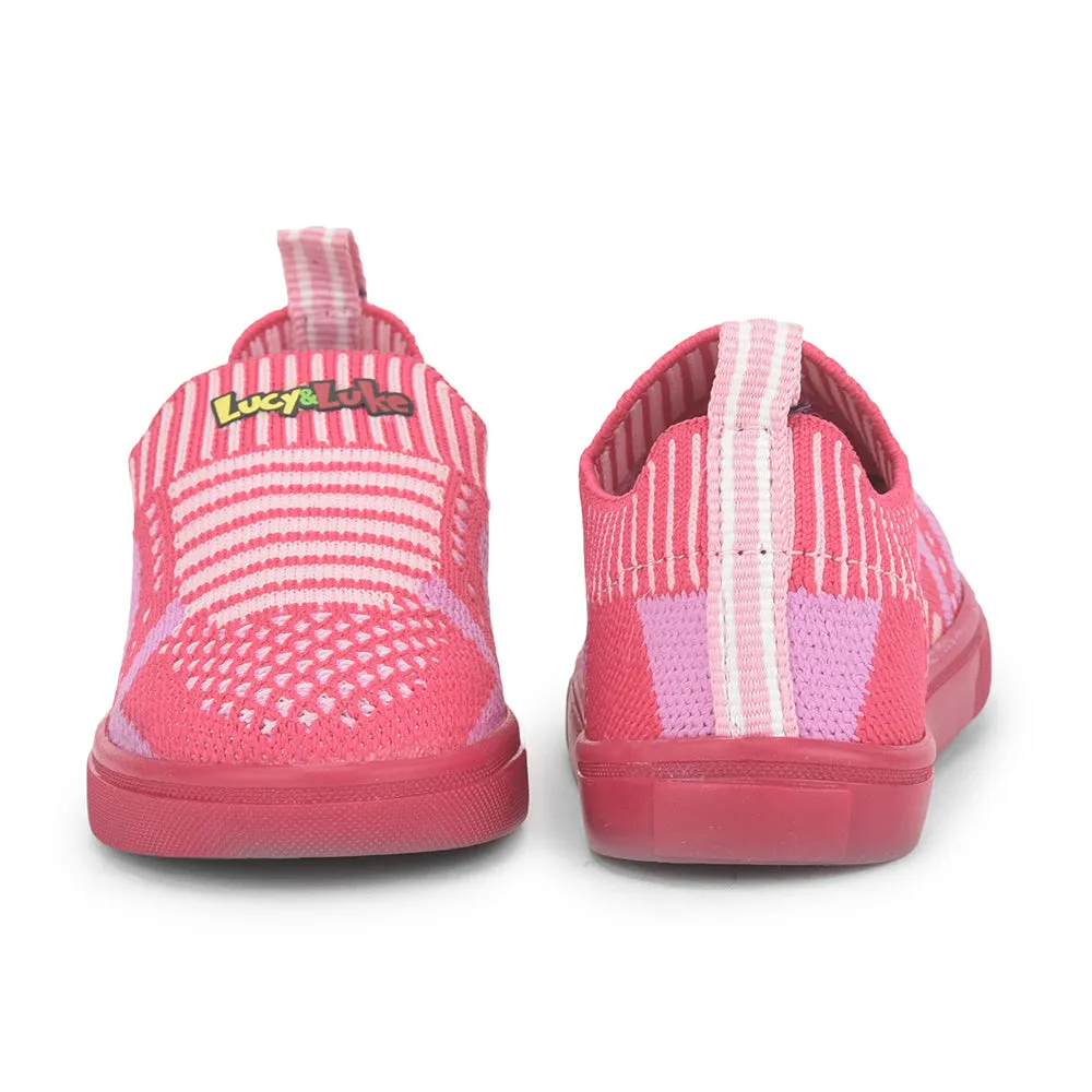 Lucy & Luke (Pink) Casual Non Lacing Shoes For Kids MINT-5 By Liberty