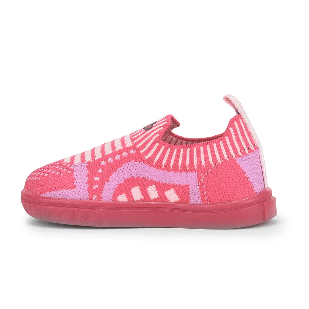 Lucy & Luke (Pink) Casual Non Lacing Shoes For Kids MINT-5 By Liberty