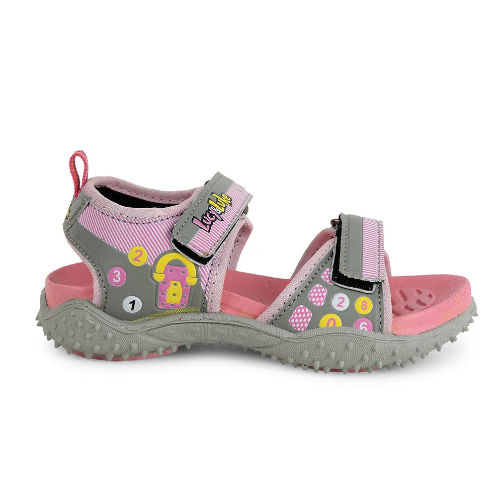 Lucy & Luke Pink Casual Sandal For Kids 8074-304 By Liberty