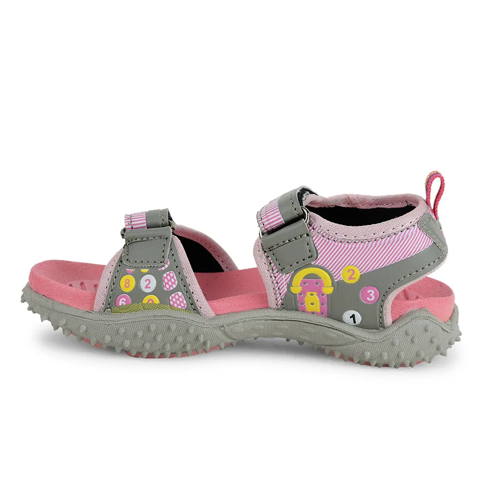 Lucy & Luke Pink Casual Sandal For Kids 8074-304 By Liberty