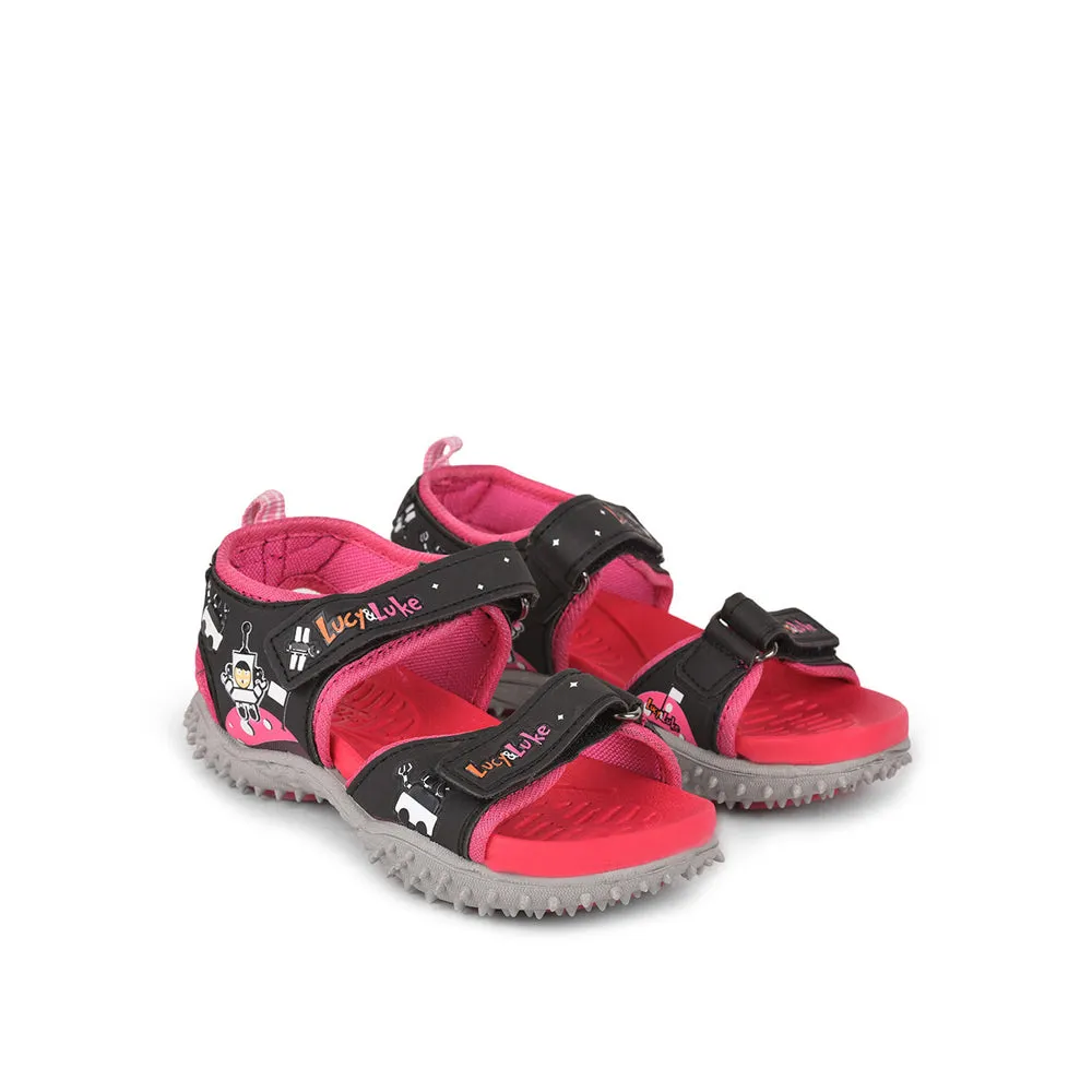 Lucy & Luke (Pink) Casual Sandal For Kids By Liberty