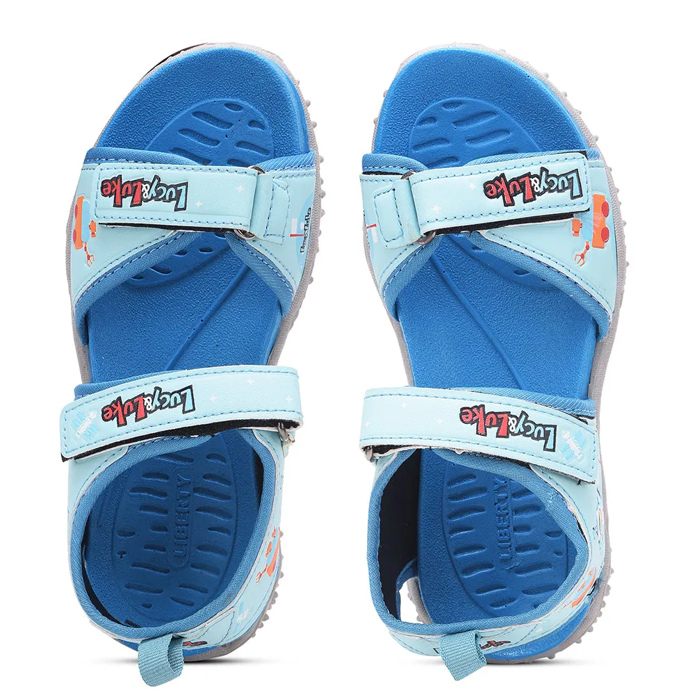 Lucy & Luke S.Blue Casual Sandal For Kids 8074-301 By Liberty