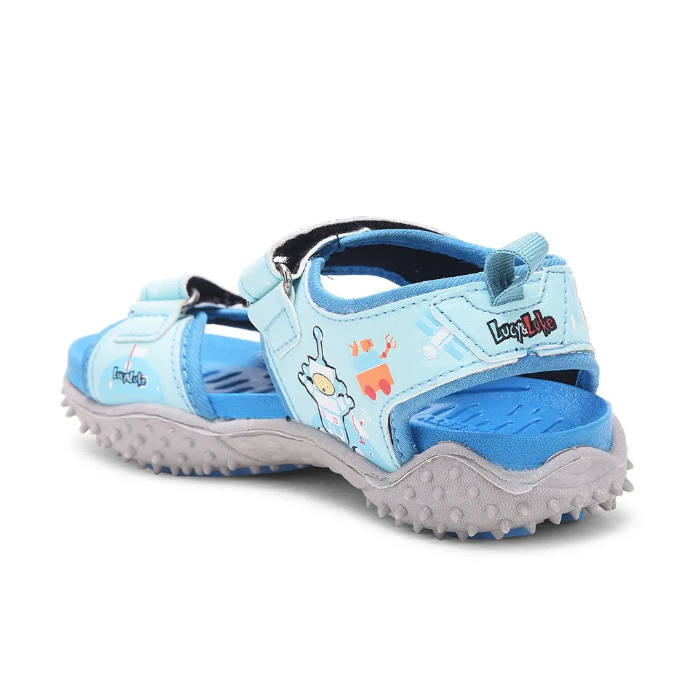 Lucy & Luke S.Blue Casual Sandal For Kids 8074-301 By Liberty