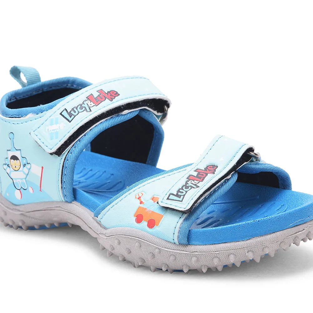 Lucy & Luke S.Blue Casual Sandal For Kids 8074-301 By Liberty