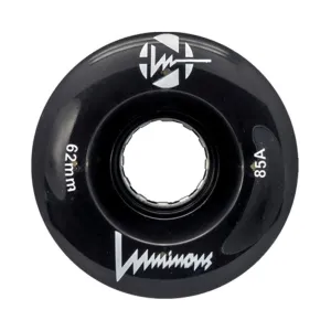 Luminous Light Up Quad Wheels Black 85A - 4 pack