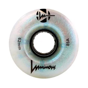 Luminous Light Up Quad Wheels Black Pearl 85A - 4 pack