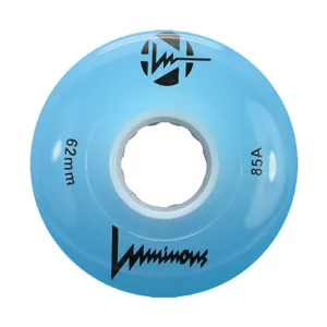 Luminous Light Up Quad Wheels Blue 85A - 4 pack